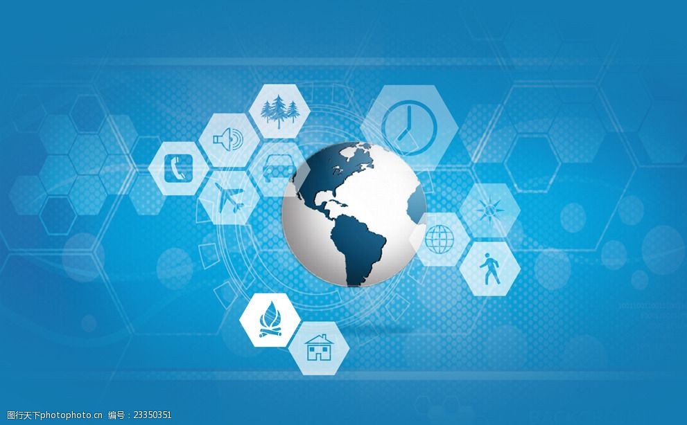 網(wǎng)絡科技地球素材